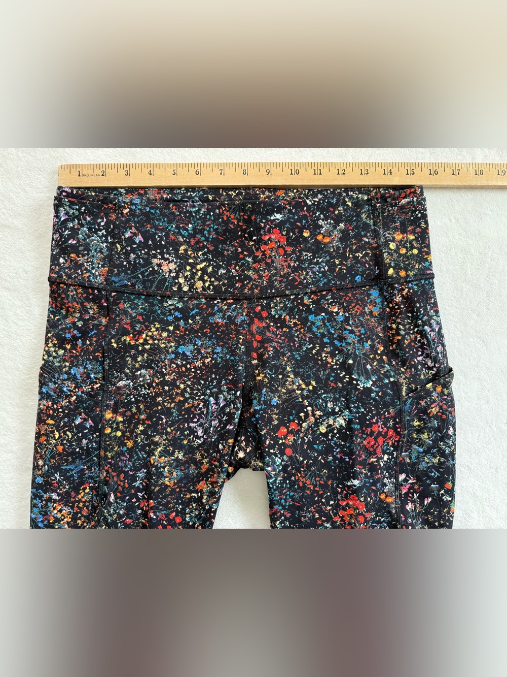 Lululemon Fast & Free Cropped Tight II Nulux Flowerescent Multi - Picture 6 of 9